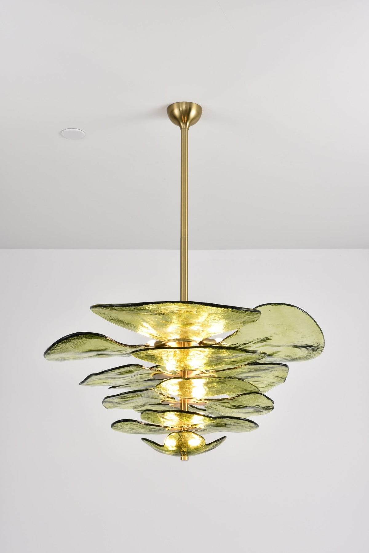 Crivs Kroonluchter Goud Murano-glas Bloemblaadjes Luxe