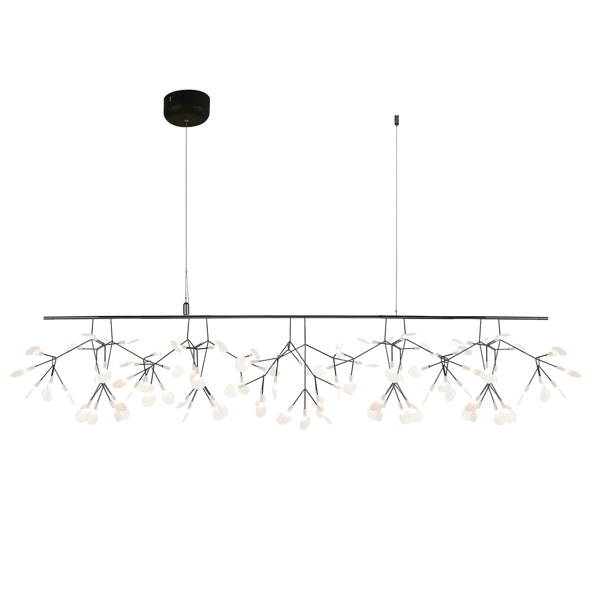 Zwarte Firefly ledkroonluchter