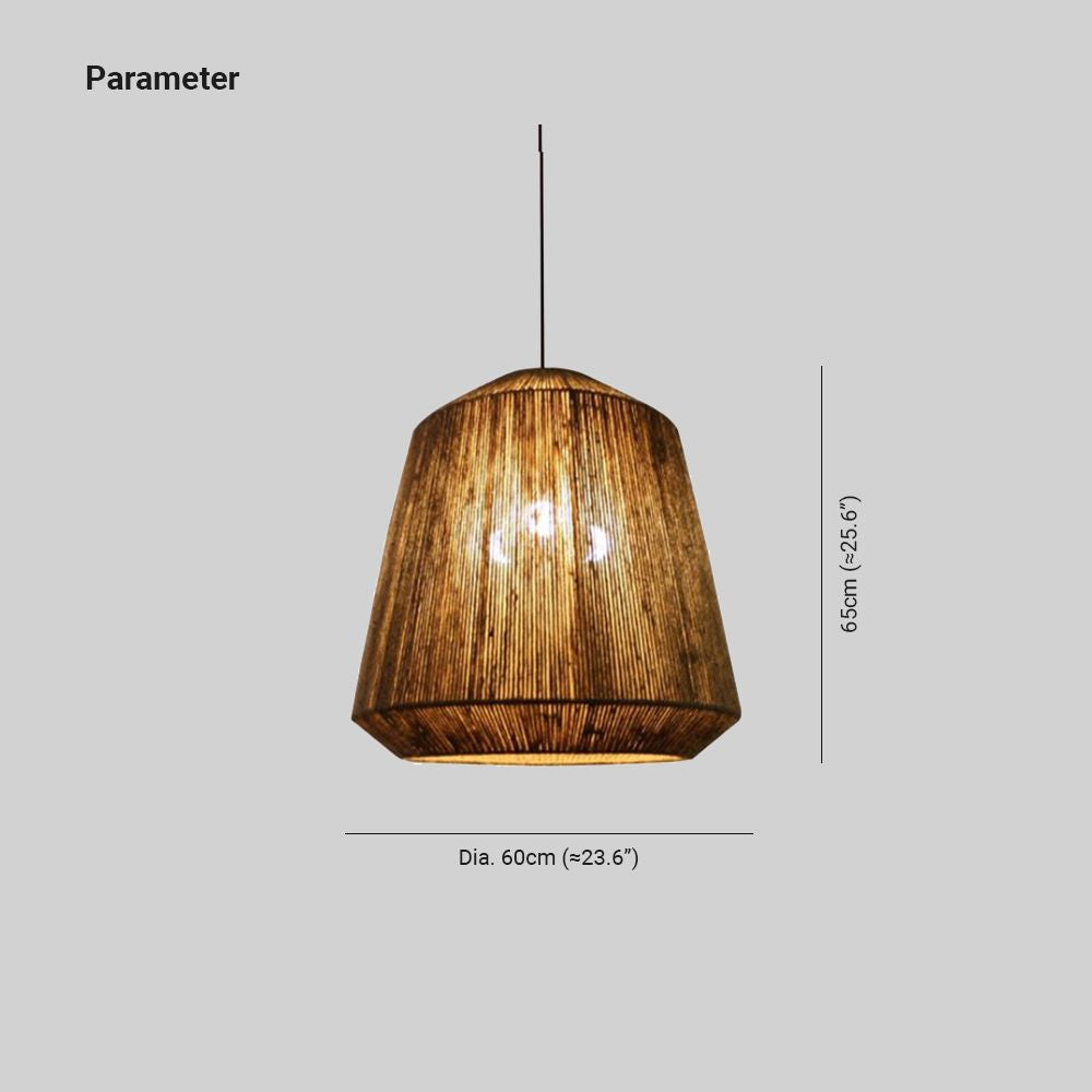 Valerio Retro Design Loom LED Hanglamp Bruin Slaapkamer Woonkamer