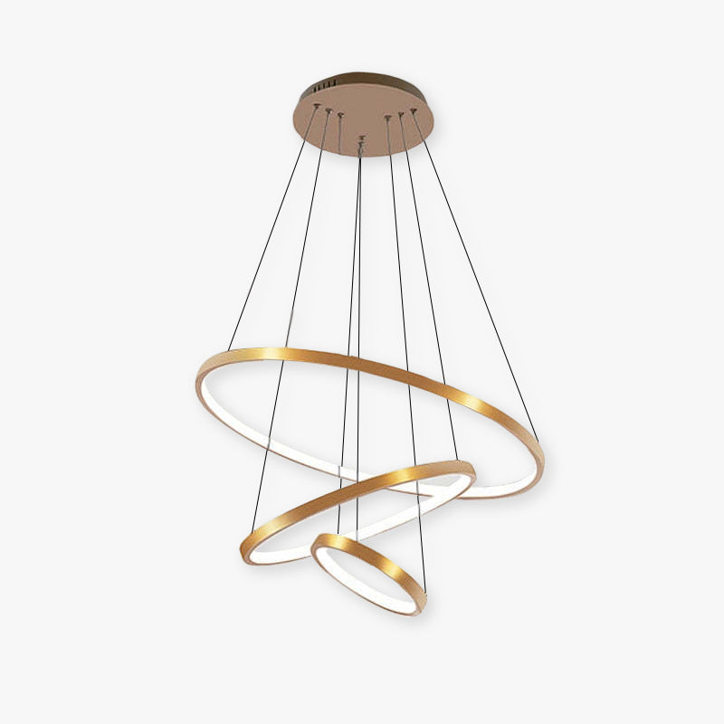 Alonza Design LED Hanglamp Gouden Wit Zwart Metaal Glas Eetkamer