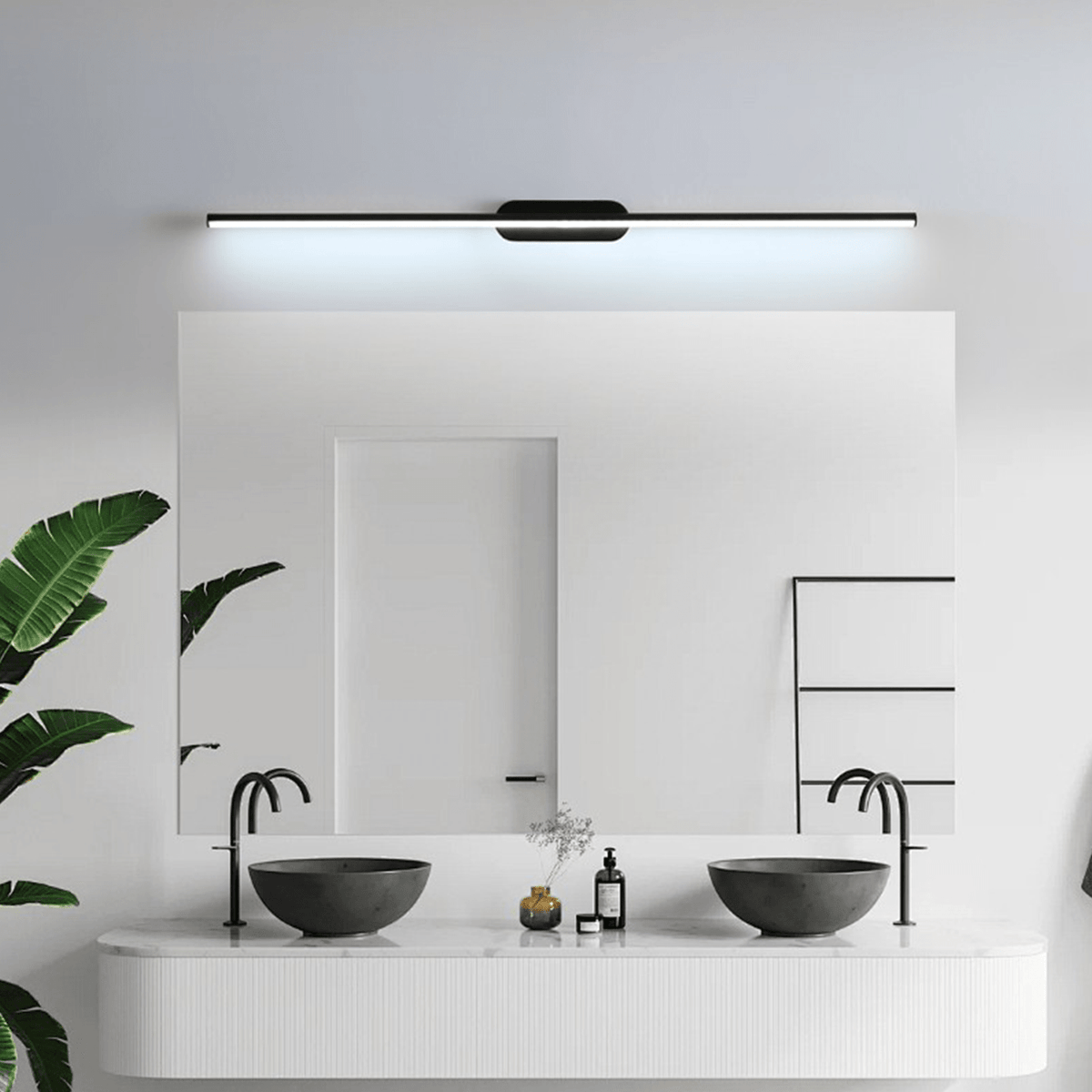 Qirma Zwart Slim Lineair Minimalistische wandlamp