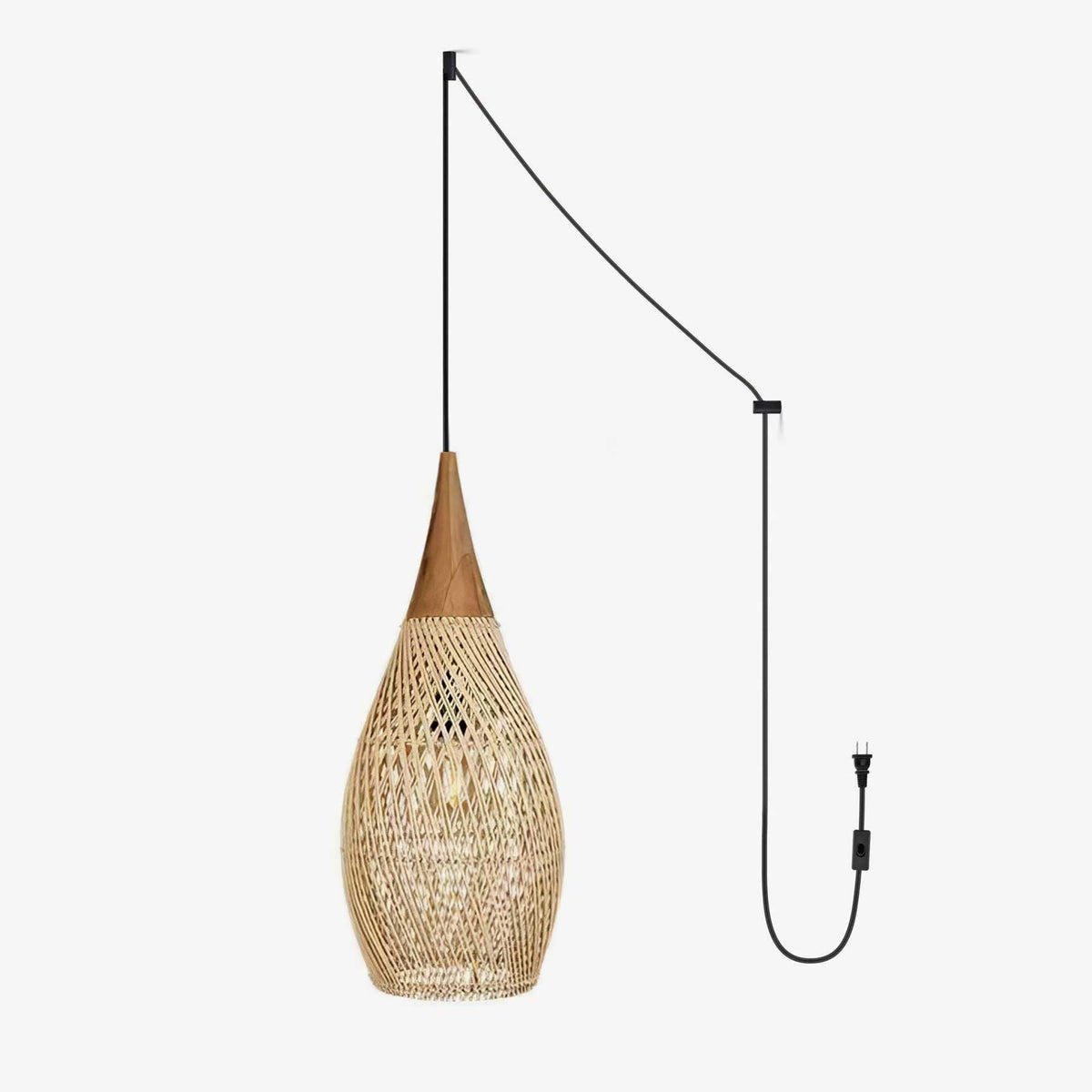 Canirora Hanglamp Rotan Decoratief snoer Geweven