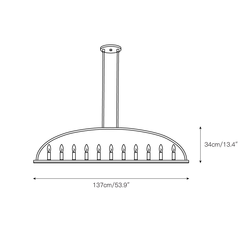 Orelerora Linear Kroonluchter
