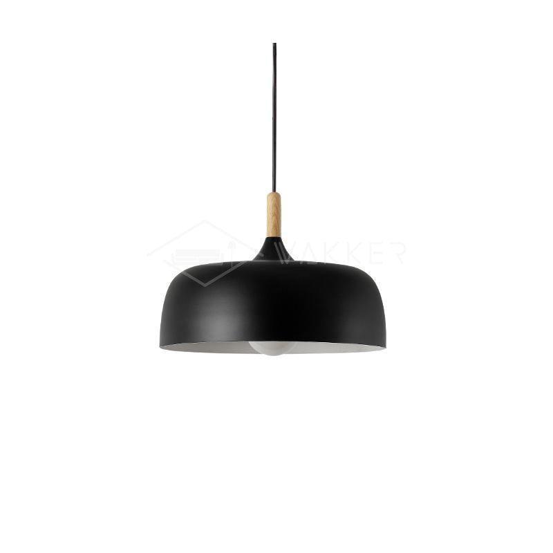 Sylivenne hanglamp witte kap houten accenten