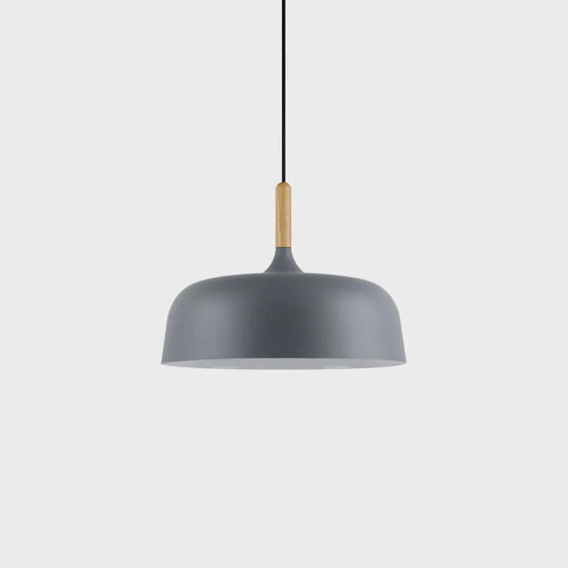 Sylivenne hanglamp witte kap houten accenten