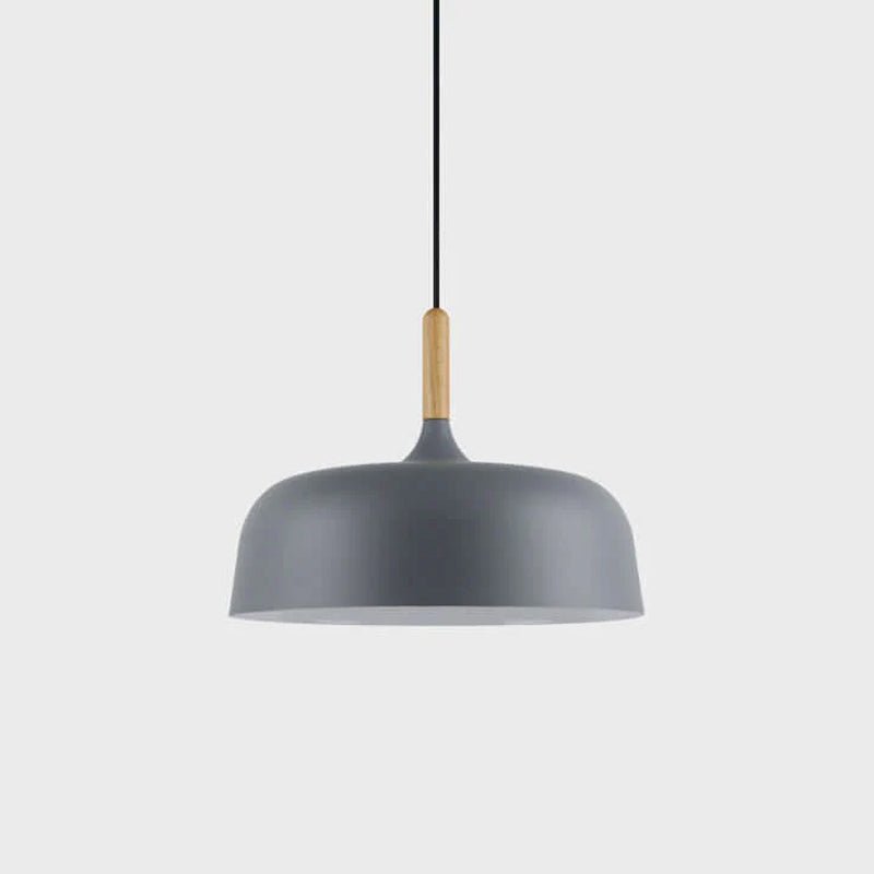 Sylivenne hanglamp witte kap houten accenten