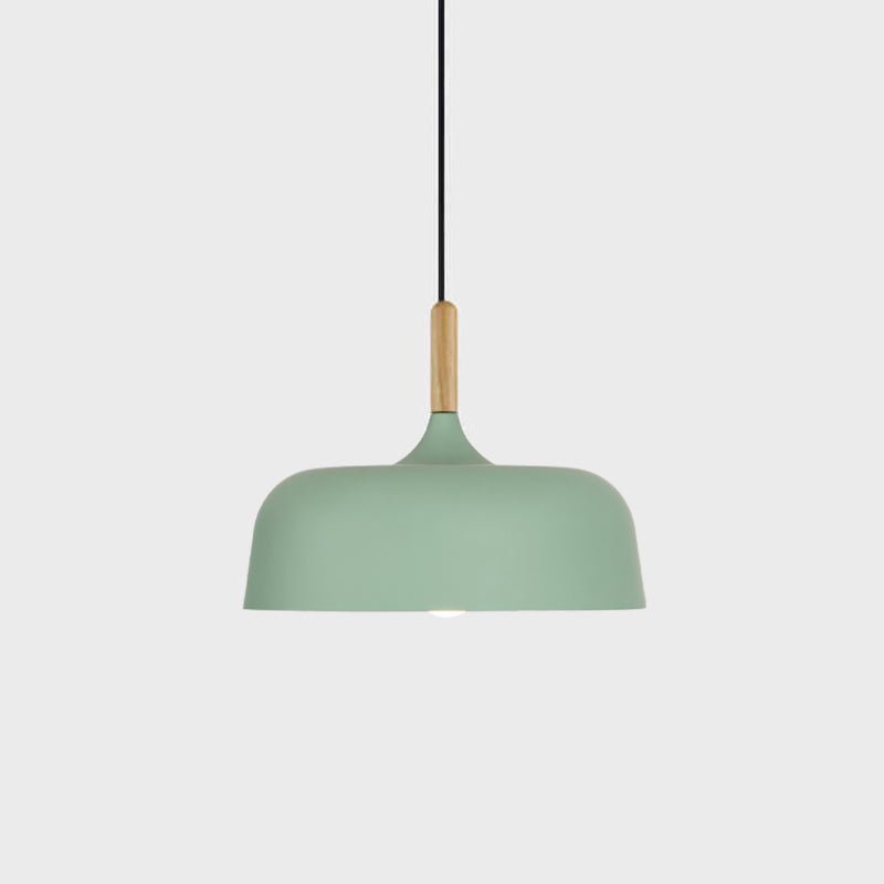 Sylivenne hanglamp witte kap houten accenten