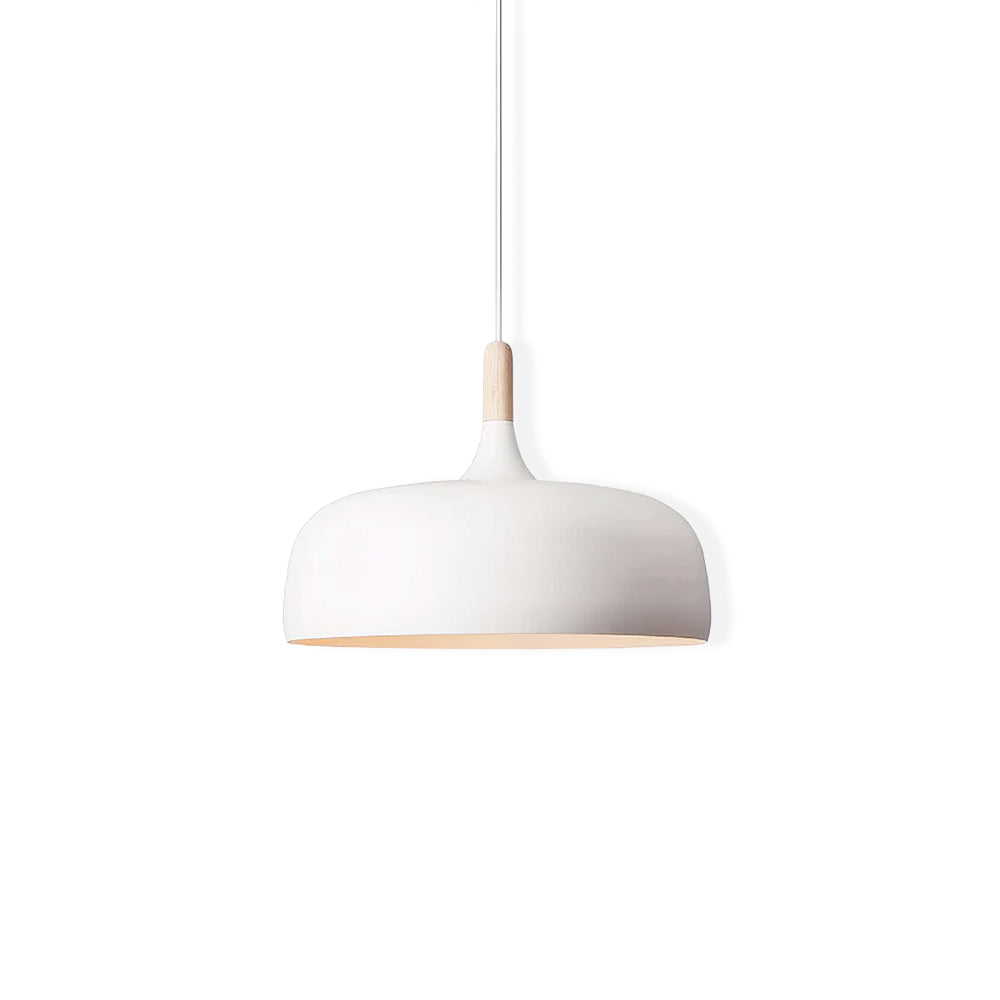 Sylivenne hanglamp witte kap houten accenten