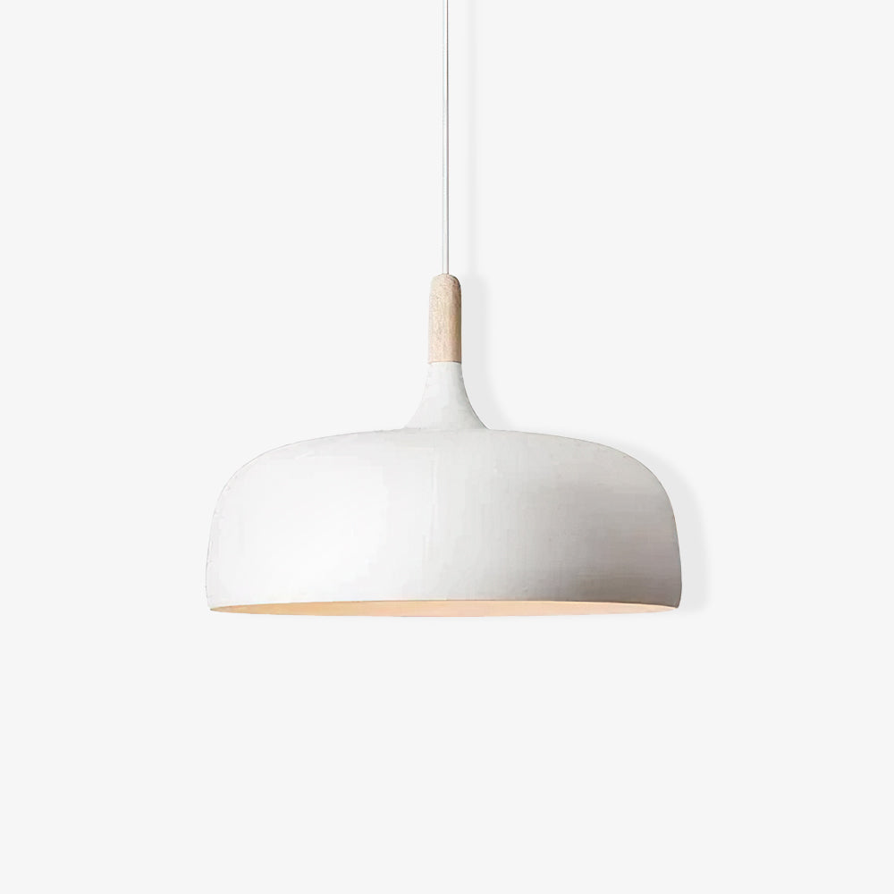 Sylivenne hanglamp witte kap houten accenten