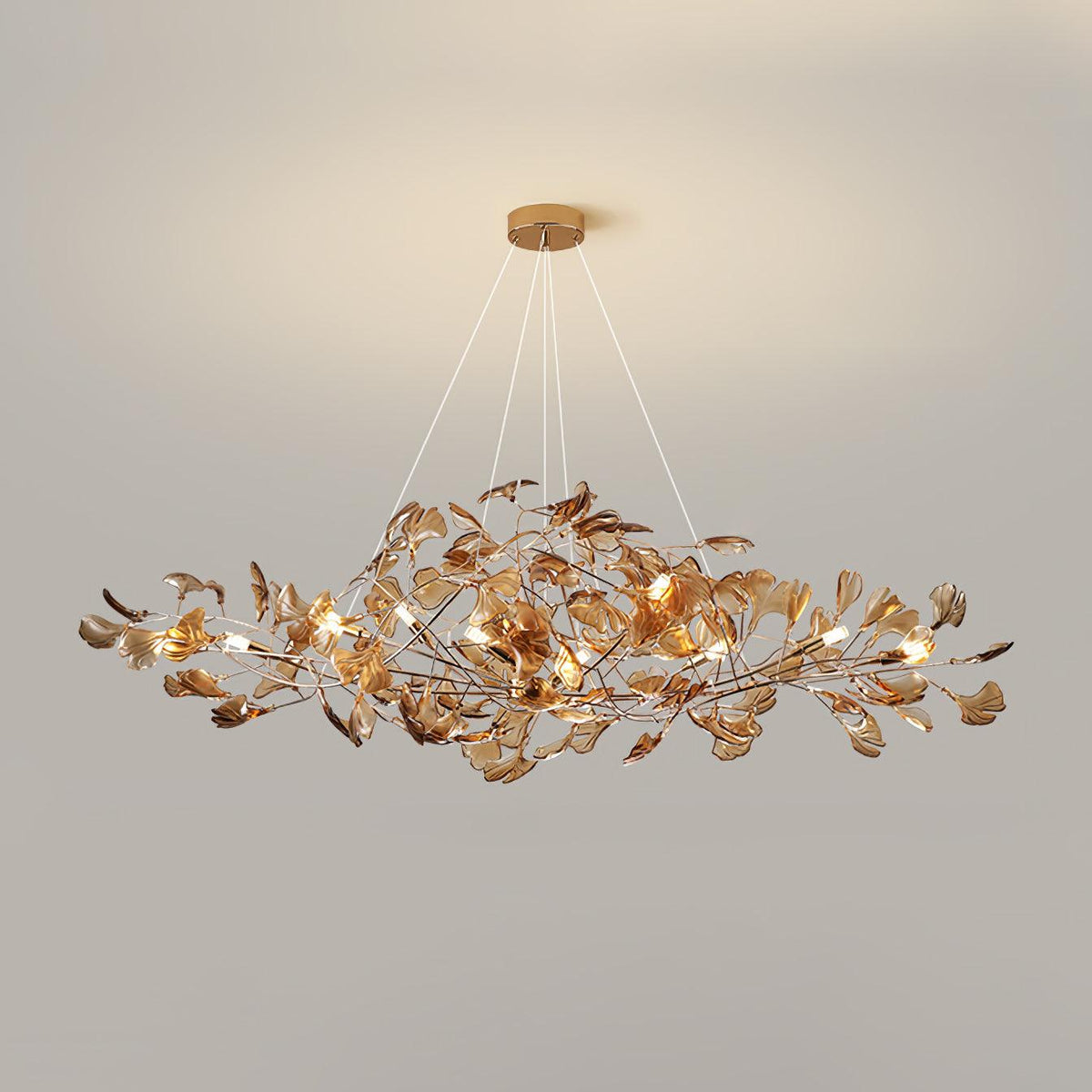 Ralenis luxe Ginkgo Leaf kroonluchter