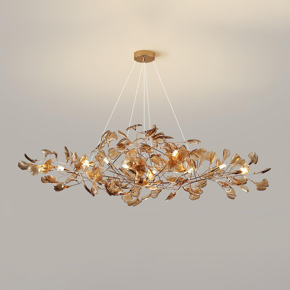 Ralenis luxe Ginkgo Leaf kroonluchter