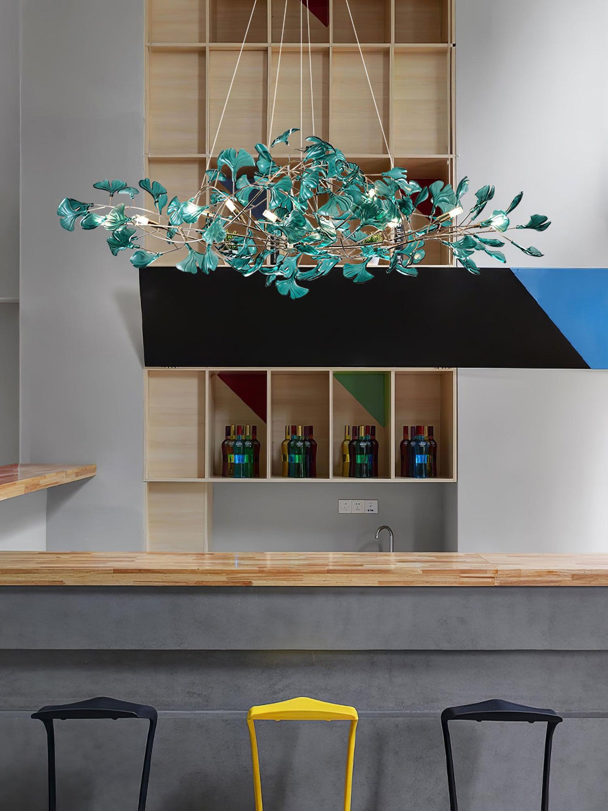 Ralenis luxe Ginkgo Leaf kroonluchter