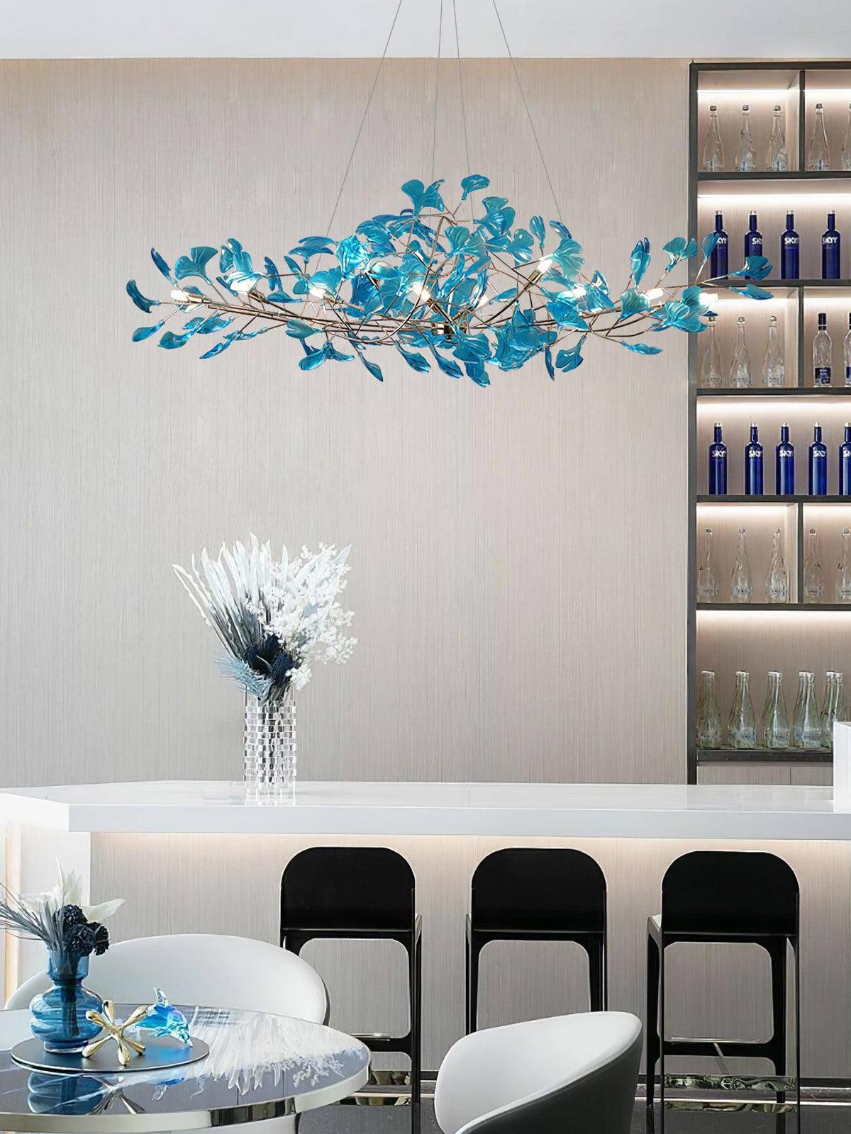 Ralenis luxe Ginkgo Leaf kroonluchter