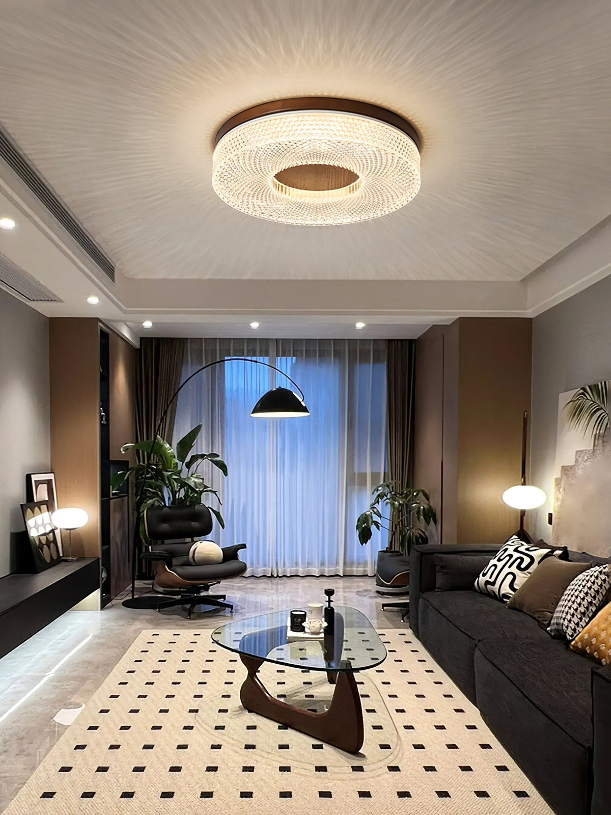 Nirinelle plafondlamp met acrylring, modern minimalistisch
