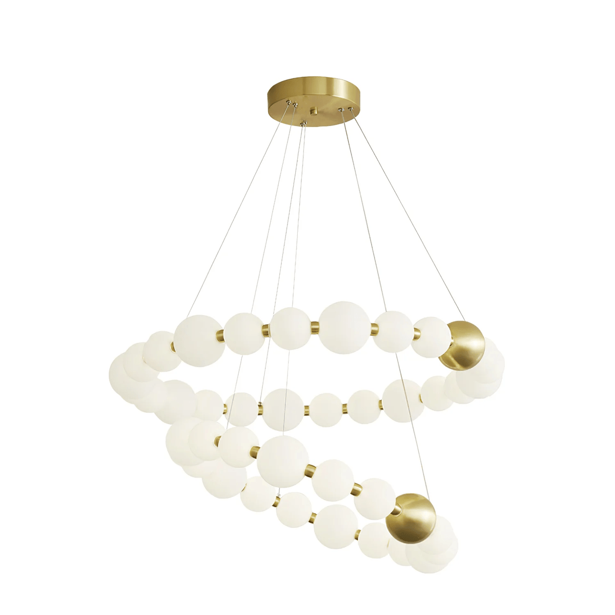 Hevrin elegantie Art Pearls Plastic Kroonluchter