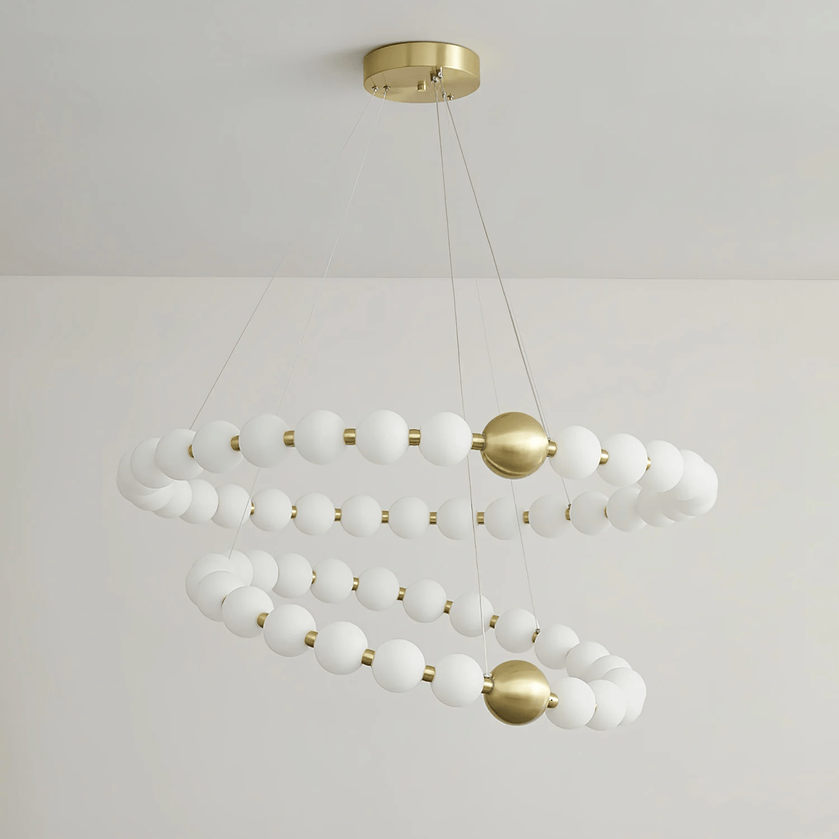 Hevrin elegantie Art Pearls Plastic Kroonluchter