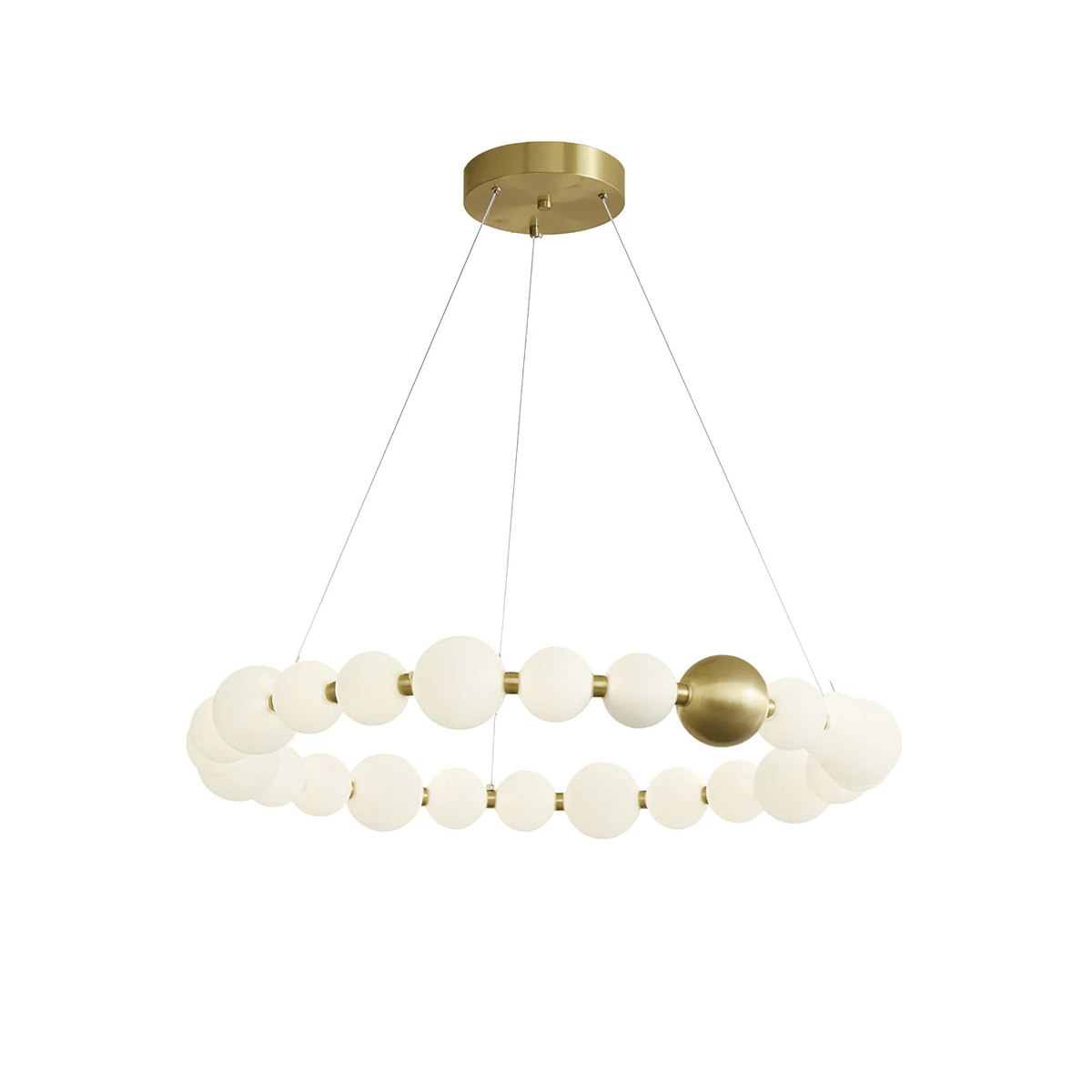 Hevrin elegantie Art Pearls Plastic Kroonluchter