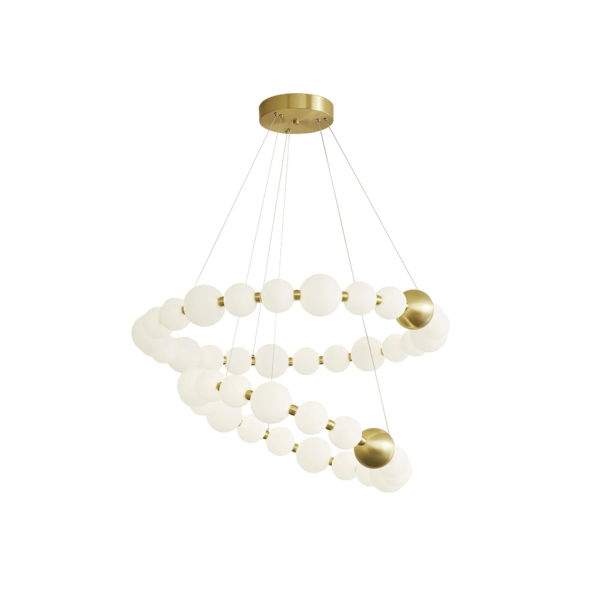 Hevrin elegantie Art Pearls Plastic Kroonluchter