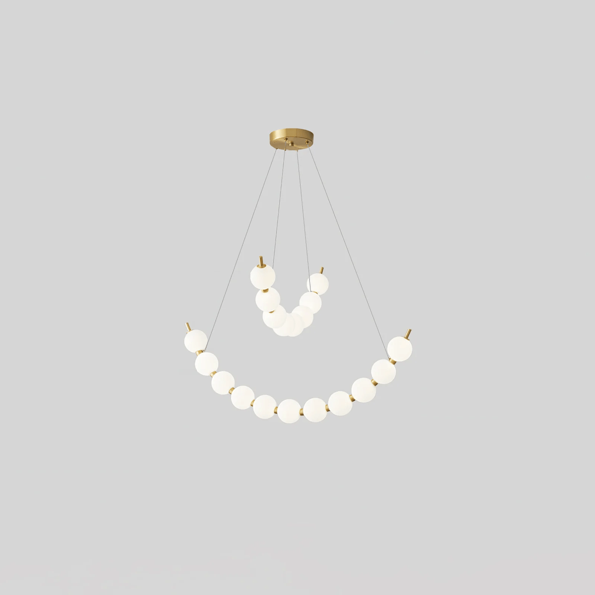 Hevrin elegantie Art Pearls Plastic Kroonluchter