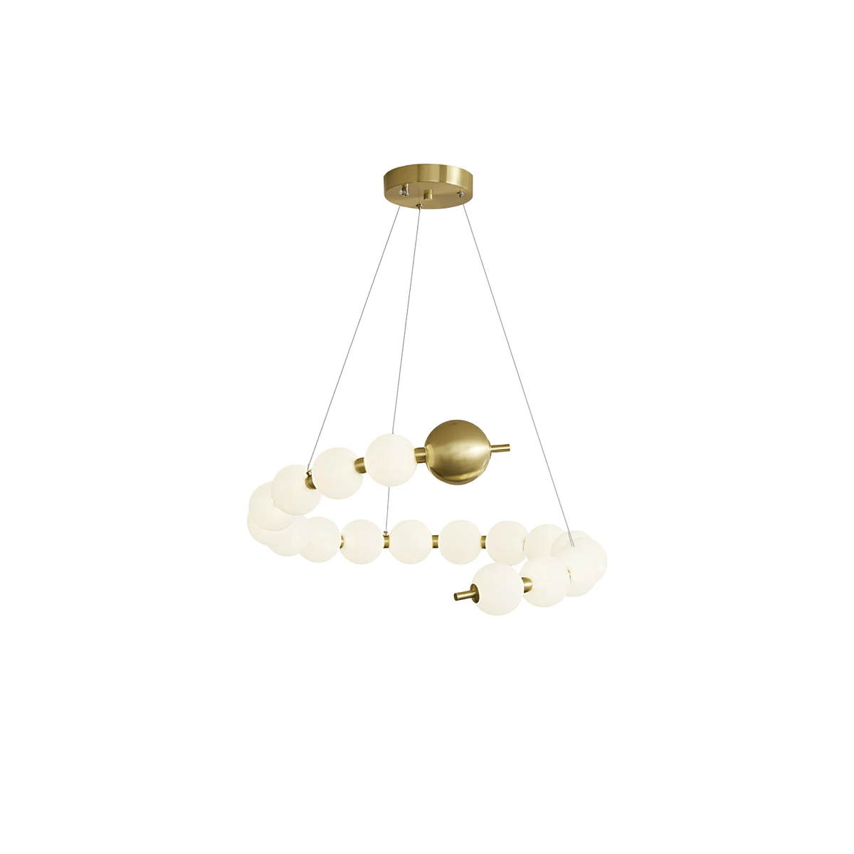 Hevrin elegantie Art Pearls Plastic Kroonluchter