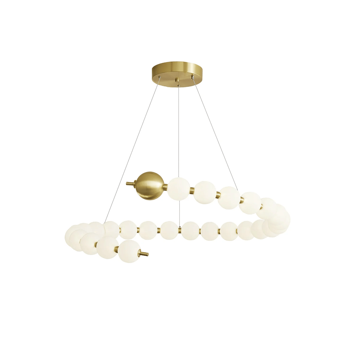 Hevrin elegantie Art Pearls Plastic Kroonluchter