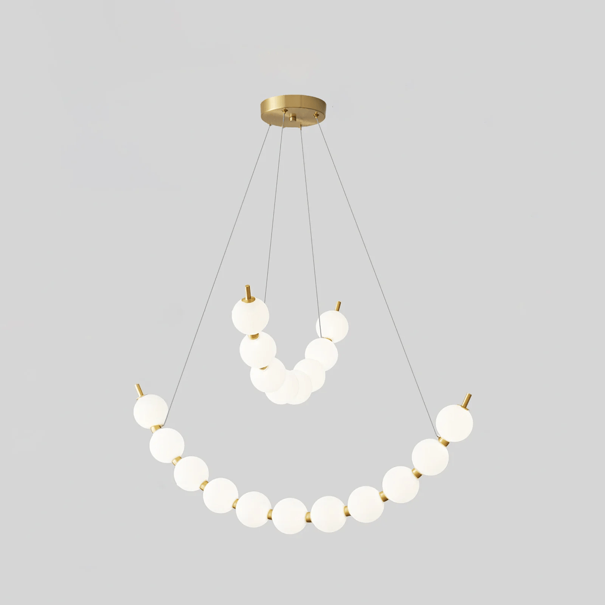 Hevrin elegantie Art Pearls Plastic Kroonluchter
