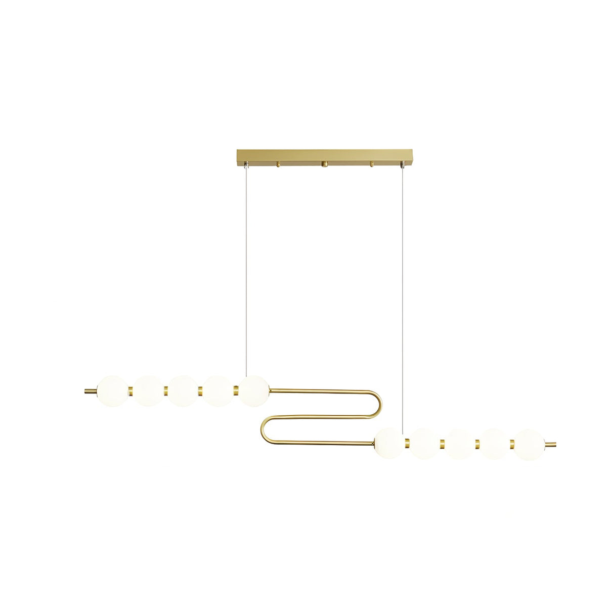 Hevrin elegantie Art Pearls Plastic Kroonluchter