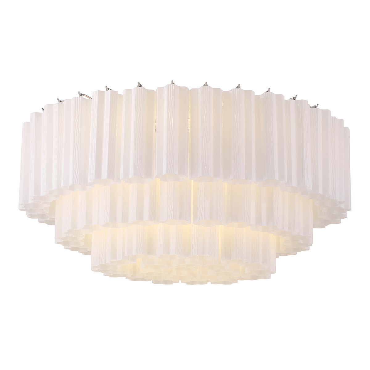Eiruaya plafondlamp glasbuis gelaagd amber
