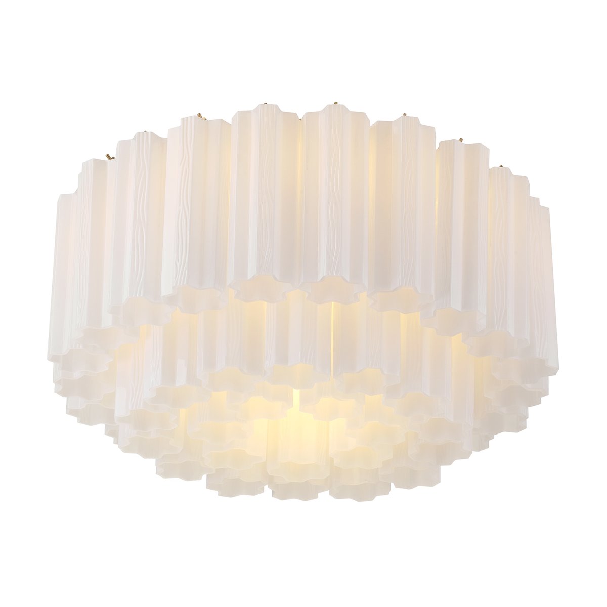 Eiruaya plafondlamp glasbuis gelaagd amber