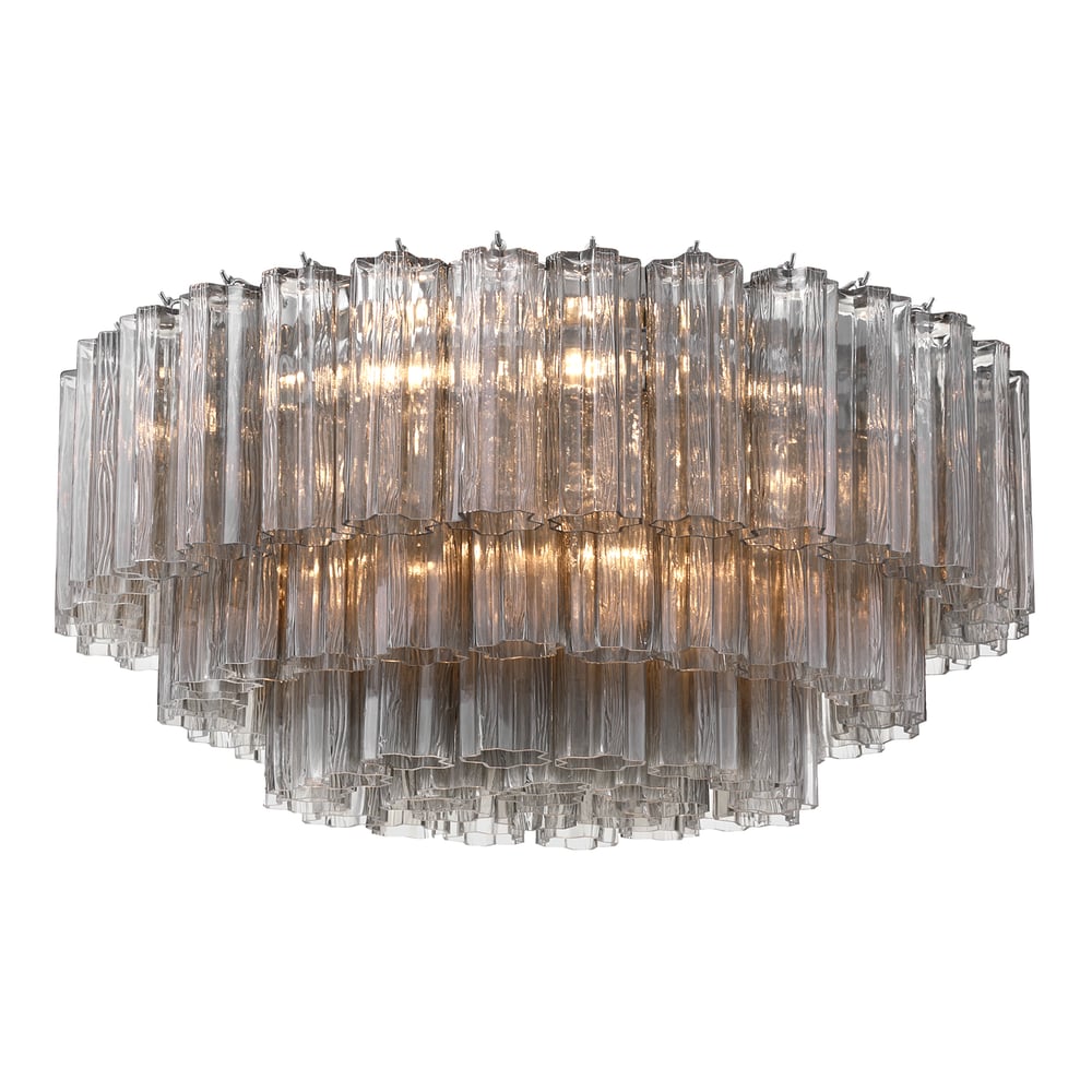 Eiruaya plafondlamp glasbuis gelaagd amber