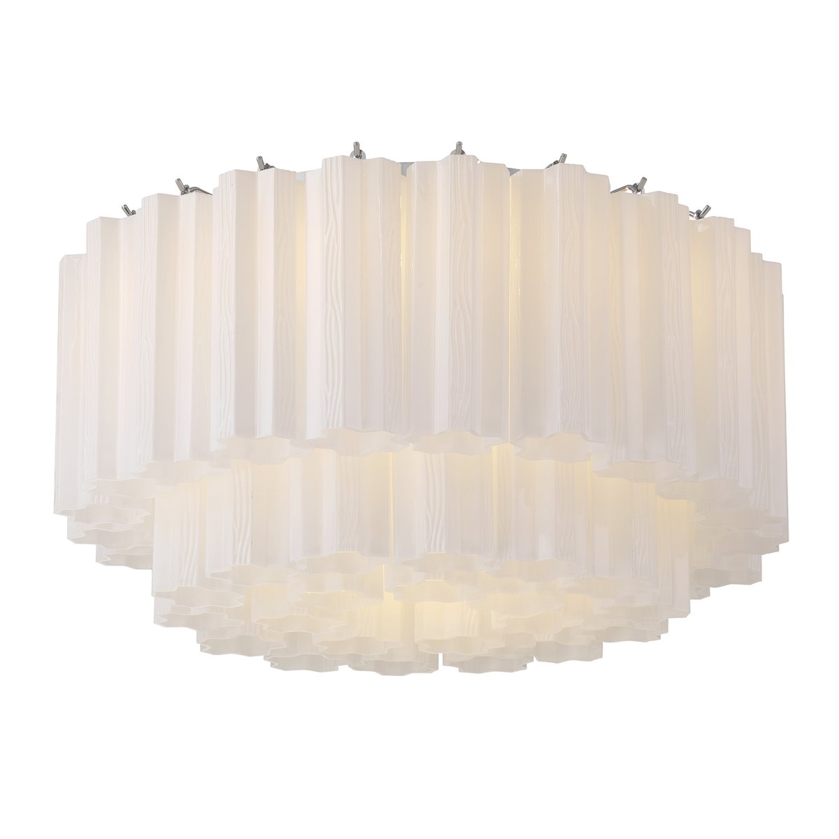 Eiruaya plafondlamp glasbuis gelaagd amber