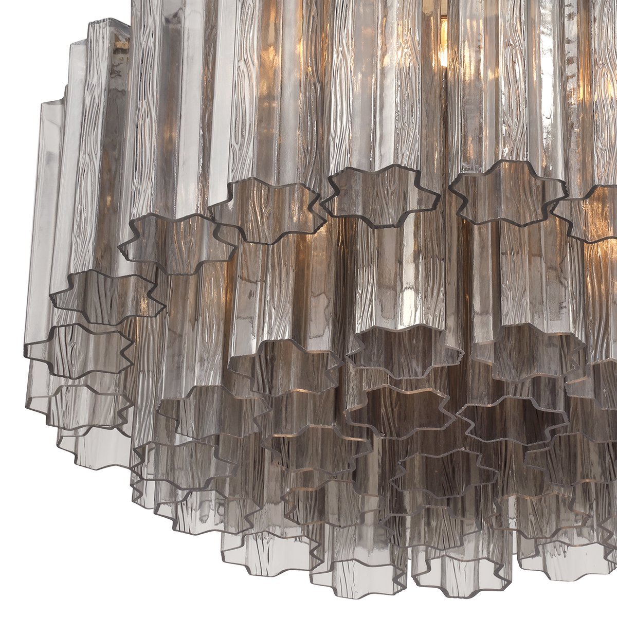Eiruaya plafondlamp glasbuis gelaagd amber