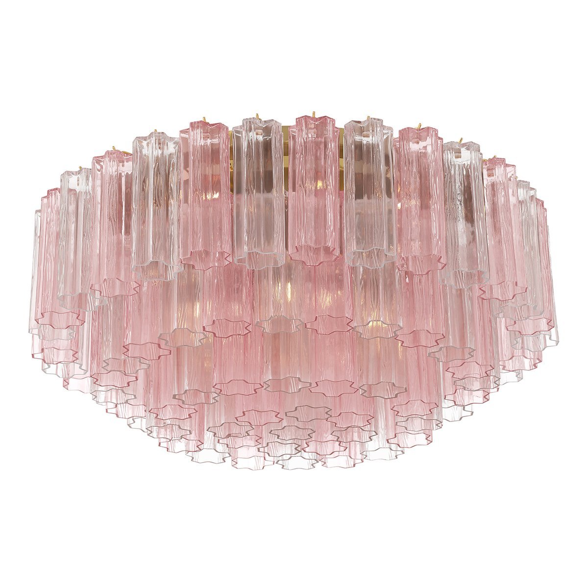 Eiruaya plafondlamp glasbuis gelaagd amber