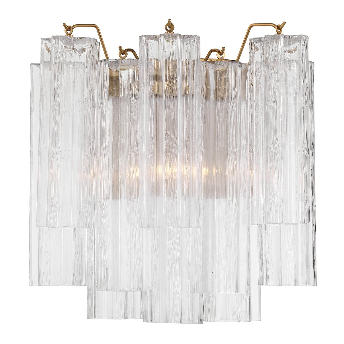 Ravo wandlamp Tronchi Glasbuis Gelaagd Amber Modern