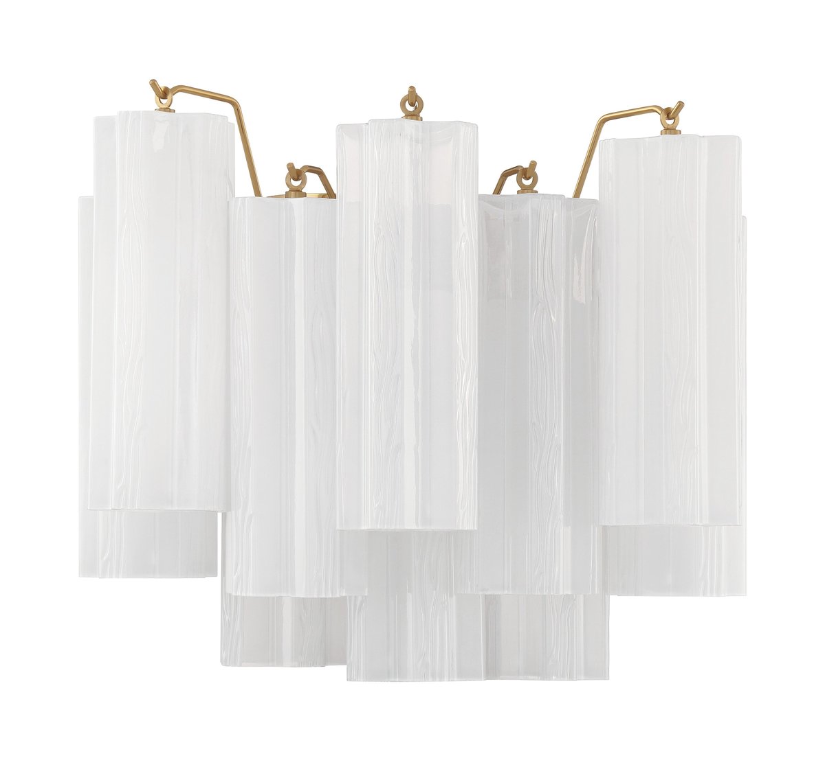 Ravo wandlamp Tronchi Glasbuis Gelaagd Amber Modern