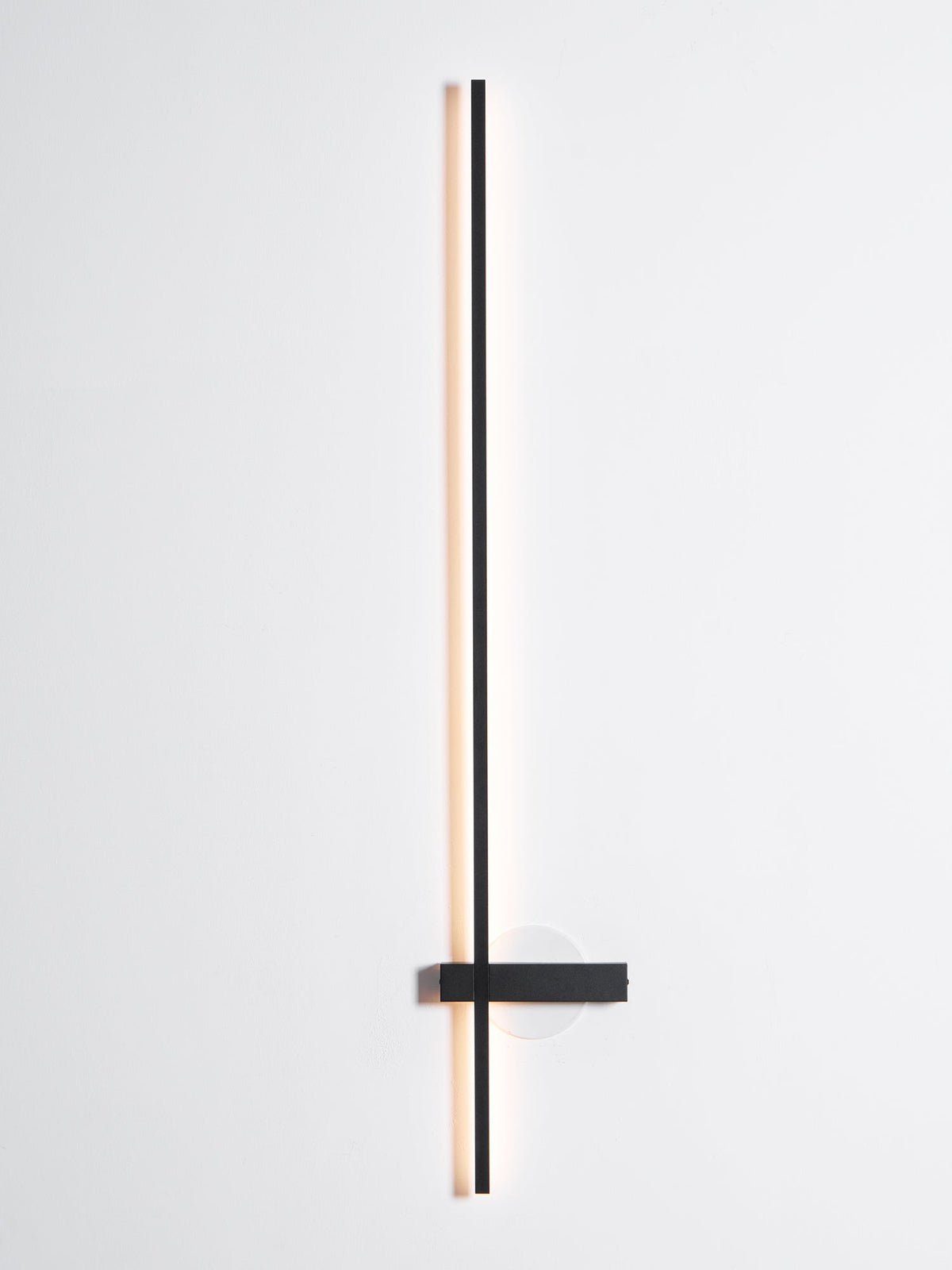 Mesv Lineair Oplaadbaar Zwart Wandlamp