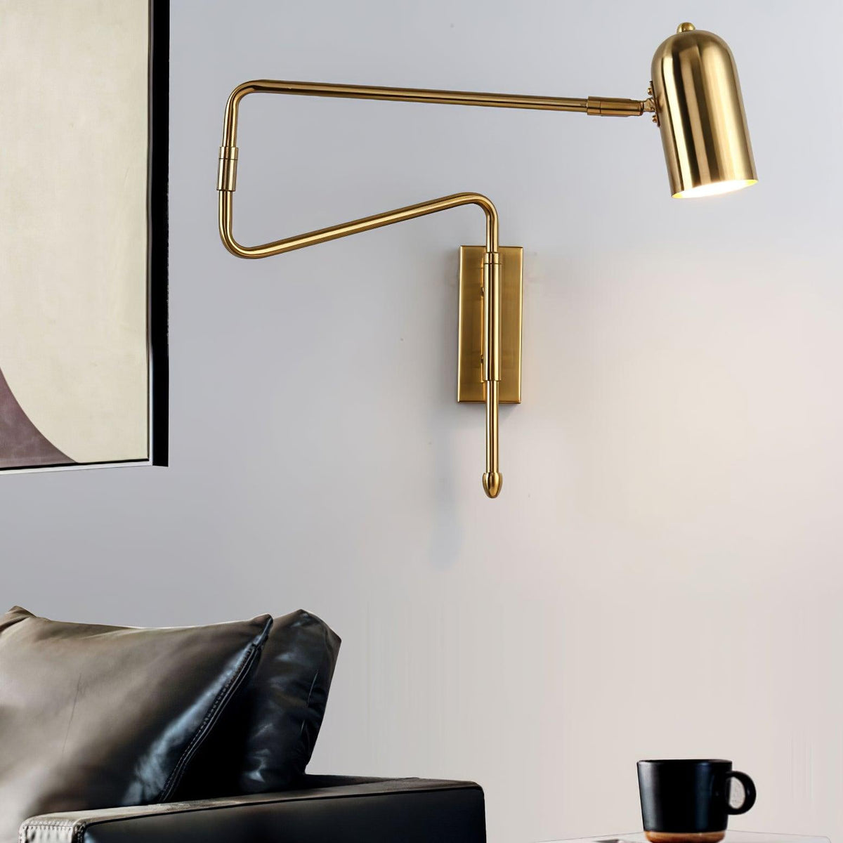 Nox verstelbare arm wandlamp met stekker