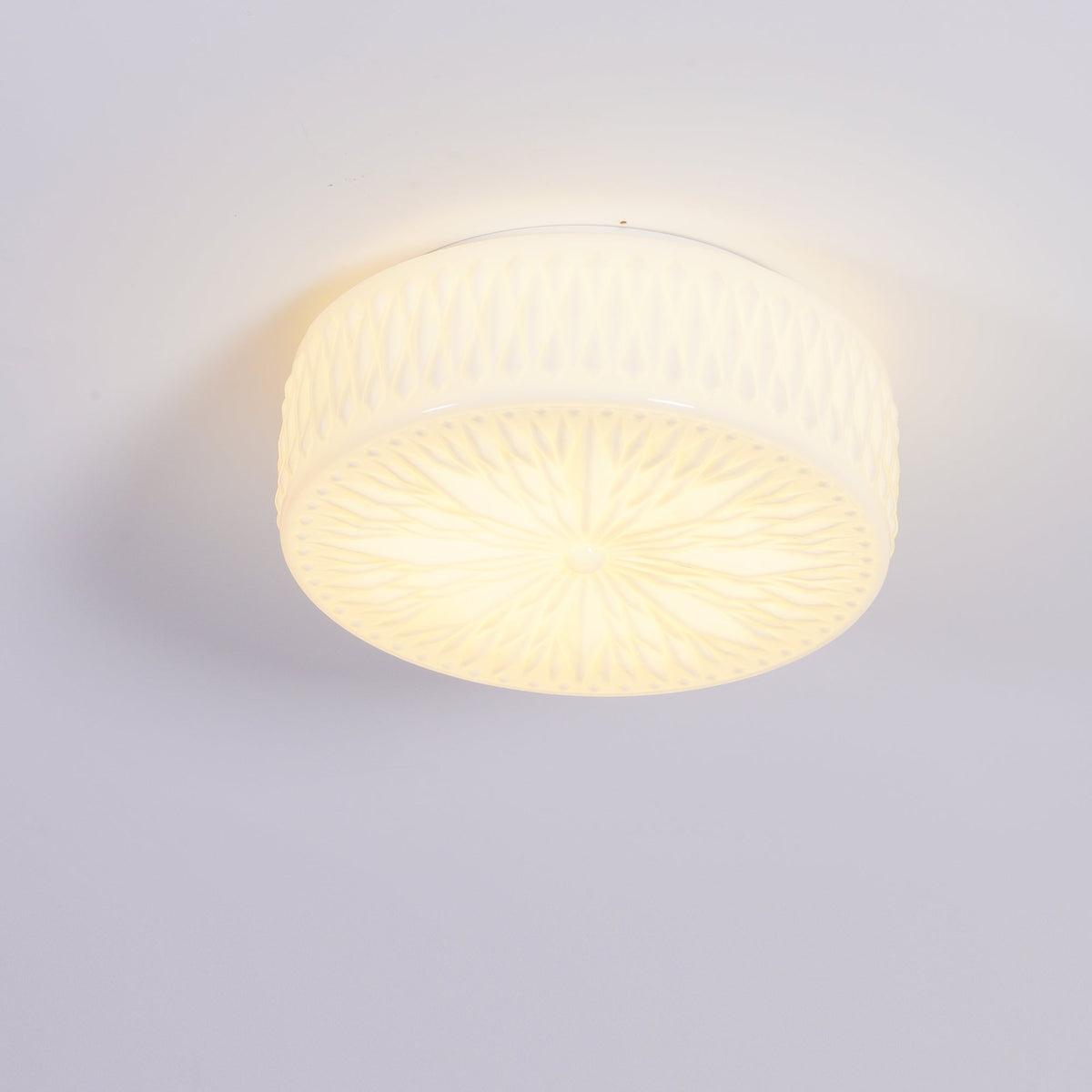 Lioriira plafondlamp glazen kap en acryl moderne maantort
