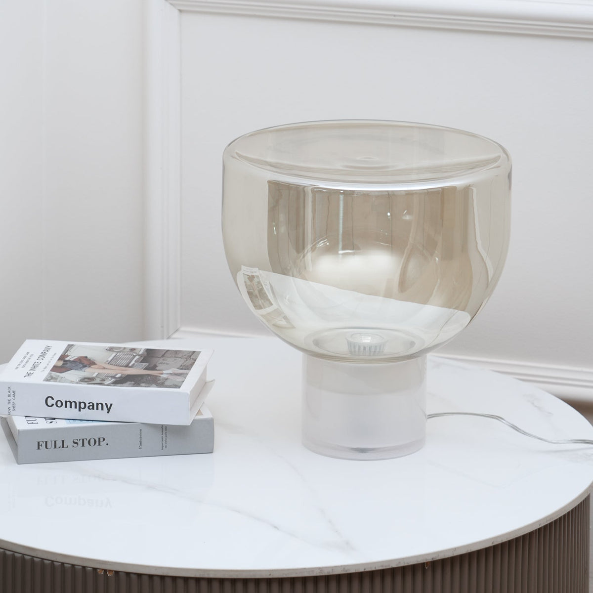 Cavm elegante tafellamp van glas