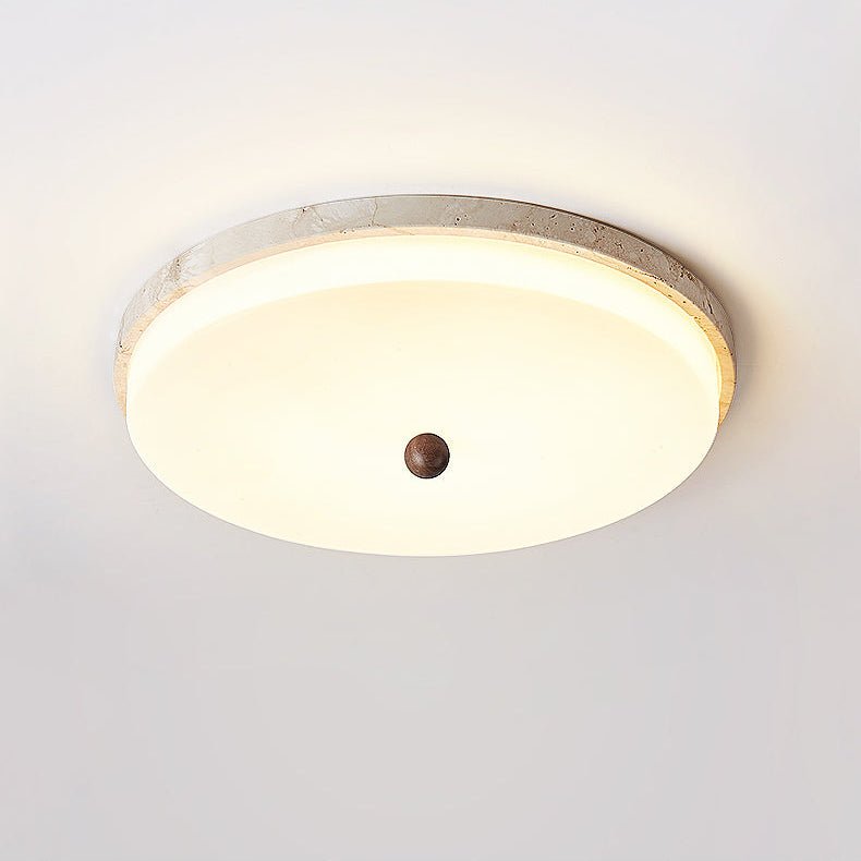 Aeon travertin Orb plafondlamp