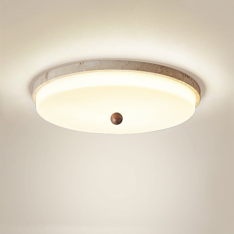 Aeon travertin Orb plafondlamp