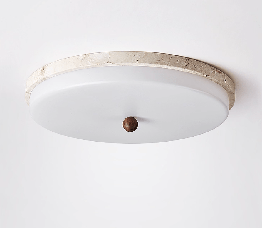 Aeon travertin Orb plafondlamp