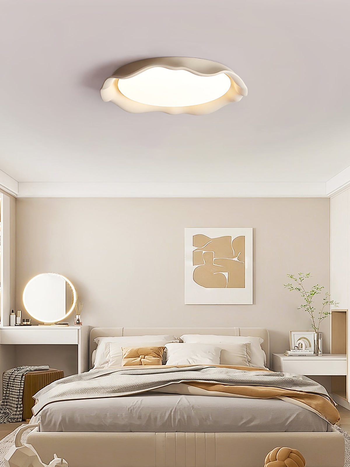 Idoraris moderne minimalistische plafondlamp van microcement