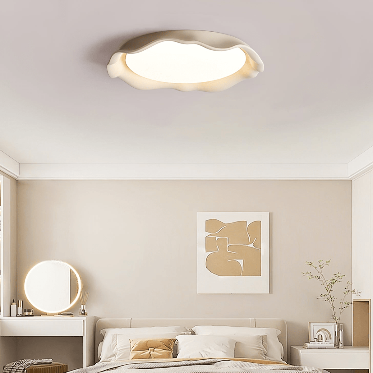 Idoraris moderne minimalistische plafondlamp van microcement