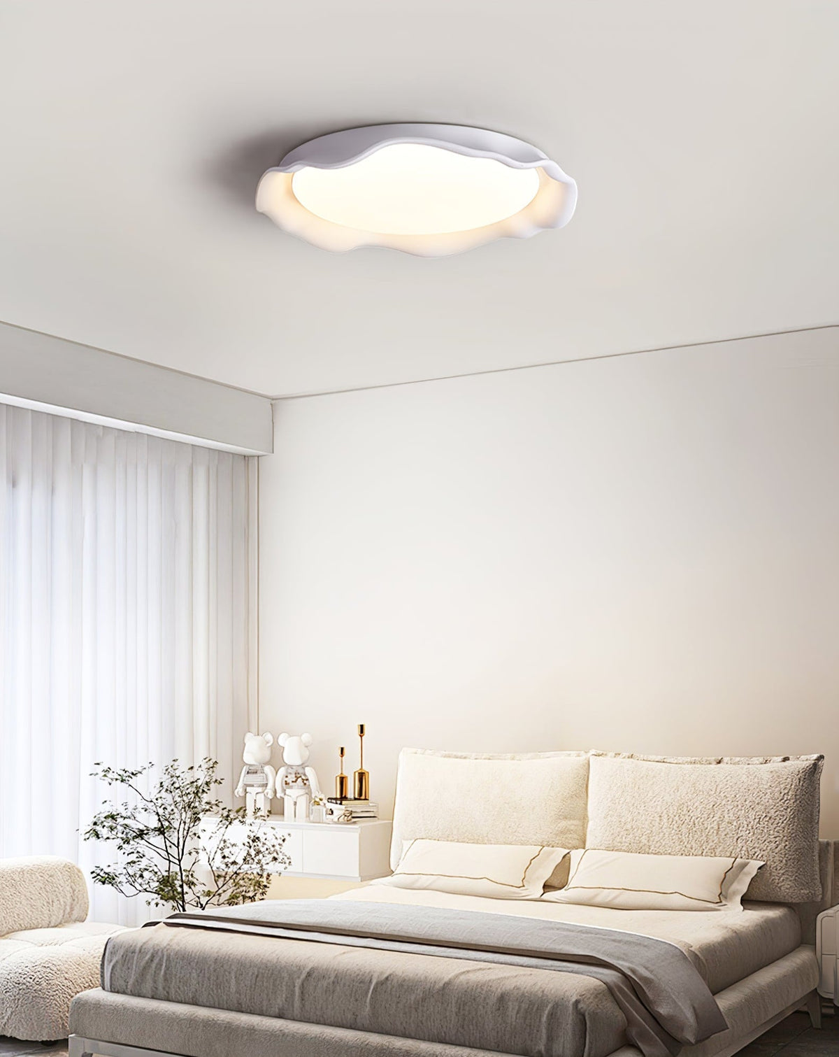 Idoraris moderne minimalistische plafondlamp van microcement