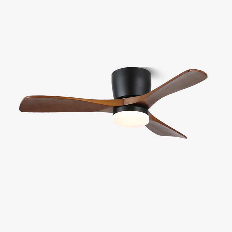 Brinor minimalistisch houten plafondventilator met verlichting