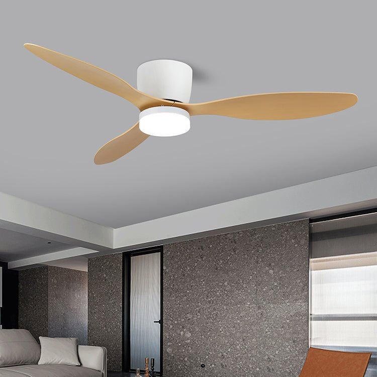 Brinor minimalistisch houten plafondventilator met verlichting