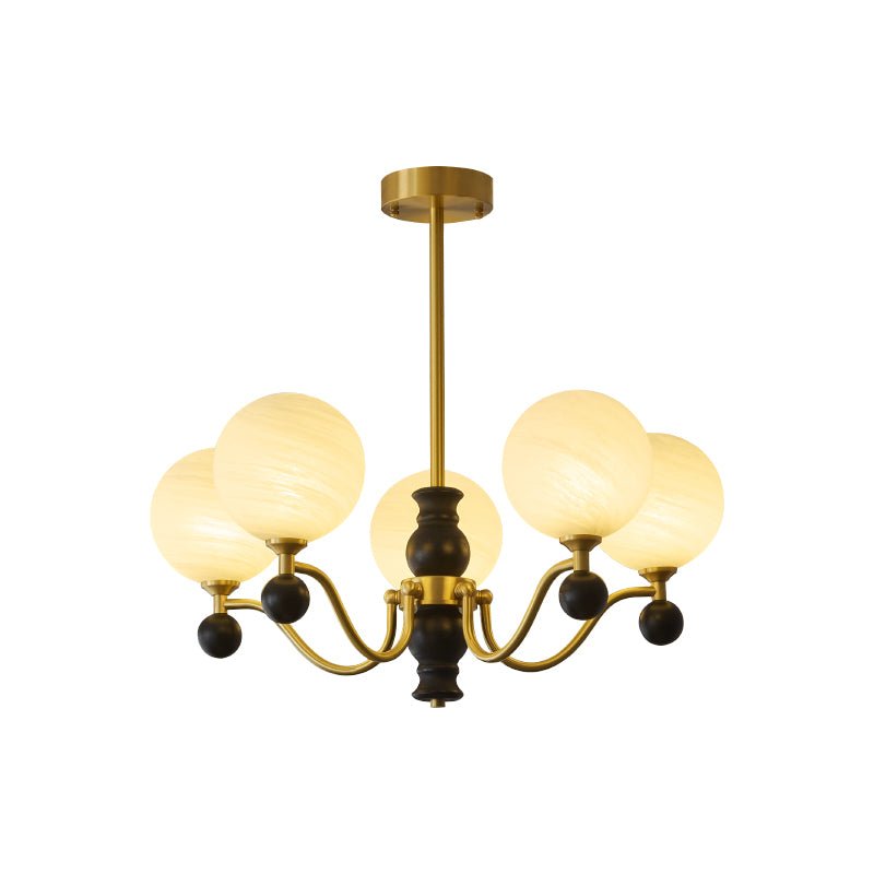 Ershaan sfeer elegantie vintage messing hout kroonluchter