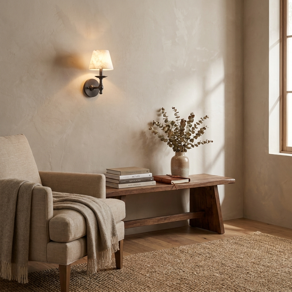 Corvenford Albasten wandlamp