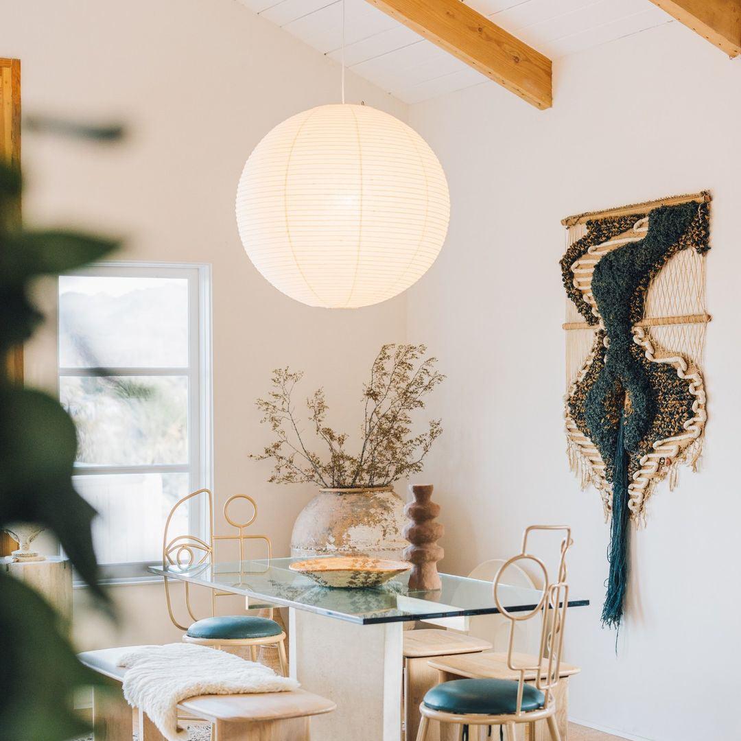 Noveno hanglamp met Washi-papier rond